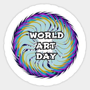 World art Day Sticker